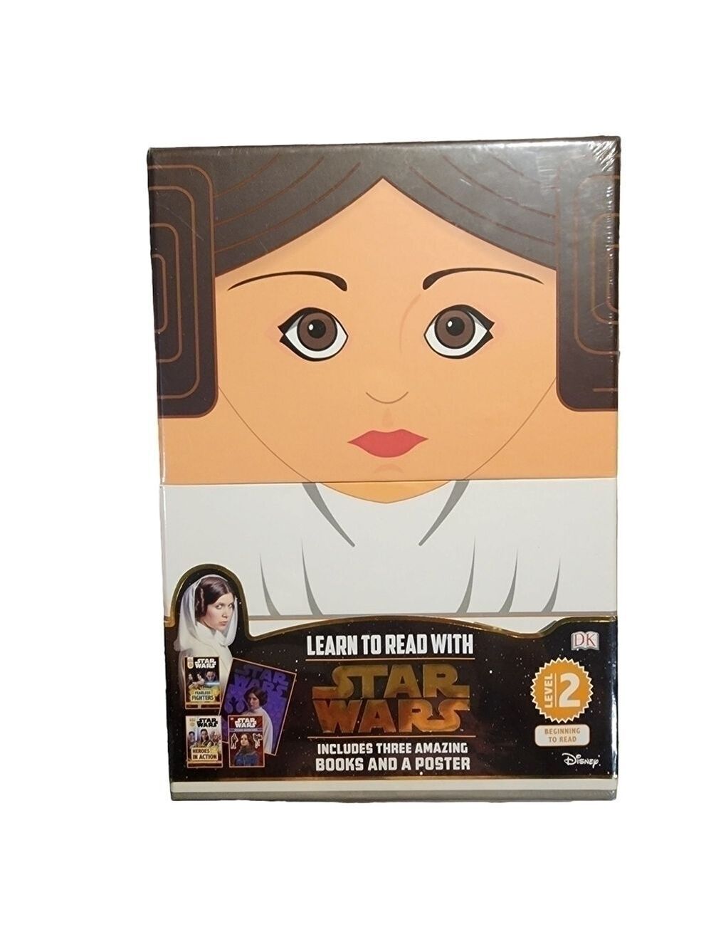 Star Wars NEW sealed Learn to read 3 book set + poster level 2